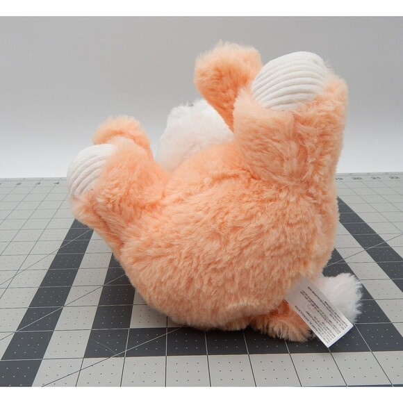 Spark Create Imagine Peach Fox 9 In Plush Baby Toy Lovey Rattle Crinkle Sewn Eye - Picture 6 of 9